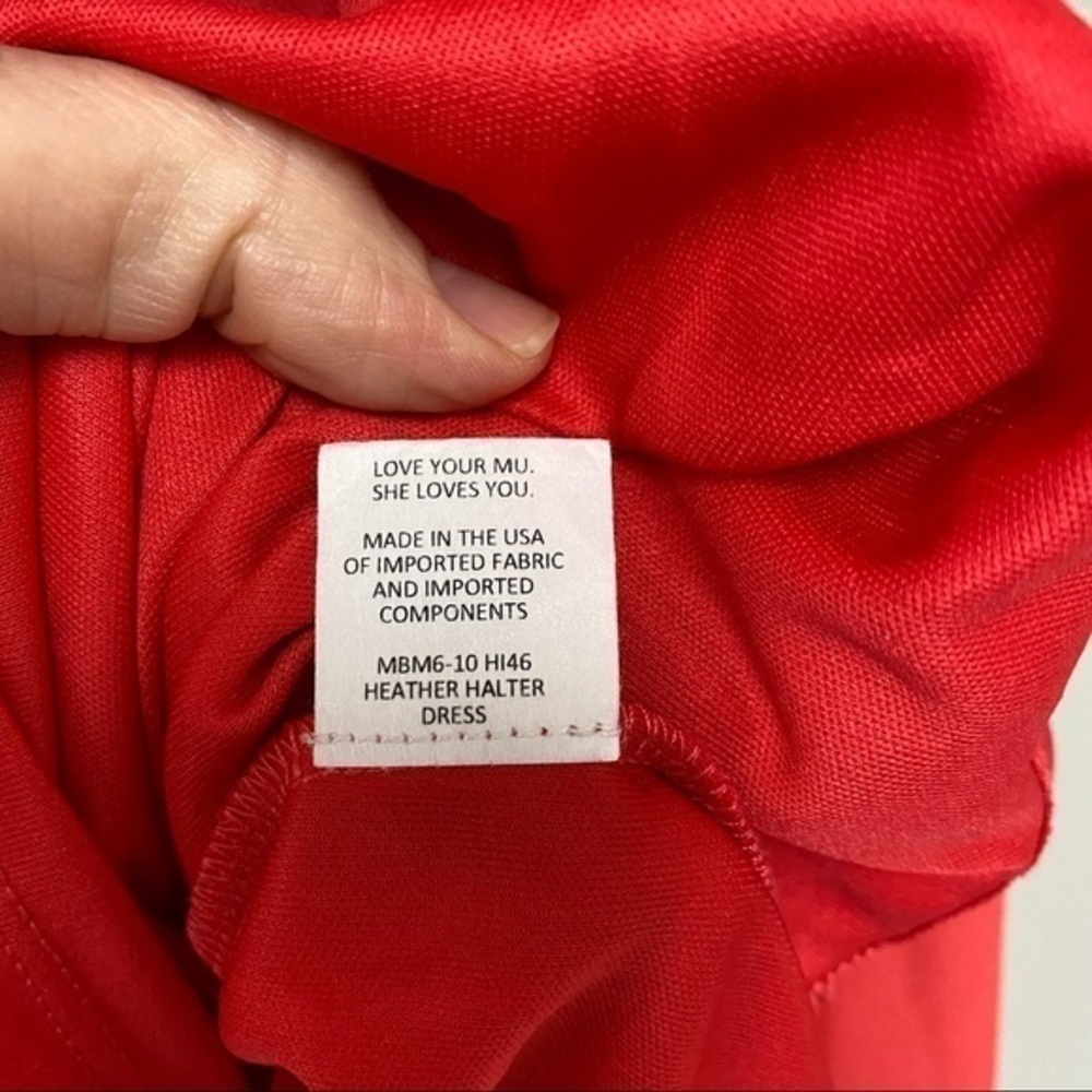 SMYM Heather Halter Maxi Dress Hibiscus Medium - Picture 6 of 10